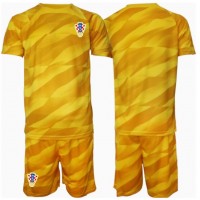 Chorvátsko Brankarsky Domáci Detský futbalový dres ME 2024 Krátky Rukáv (+ trenírky)